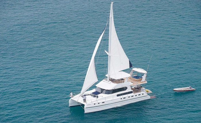 70ft Luxury Motor & Sailing Catamaran Featured